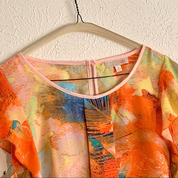 GB multi-color blouse Medium - Picture 4 of 4